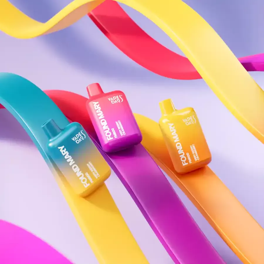 Public Fiverr portfolio render showing colorful vape products